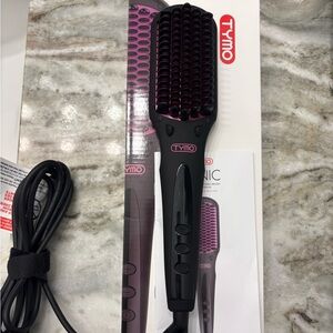 TYMO Hair Straightening Brush - Black and Pink